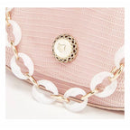 BOLSA FEMONINA FOXER TRANSVERSAL FEITA EM COURO GENUÍNO MODELO ROSE LUMIÈRE