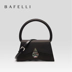 BOLSA FEMININA BAFELLI PASSY OR BLACK– COURO GENUÍNO PREMIUM