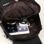 MOCHILA FEMININA FEITA EM COURO REFINADO  MODELO SERENA MICKEY LINHA PREMIUM