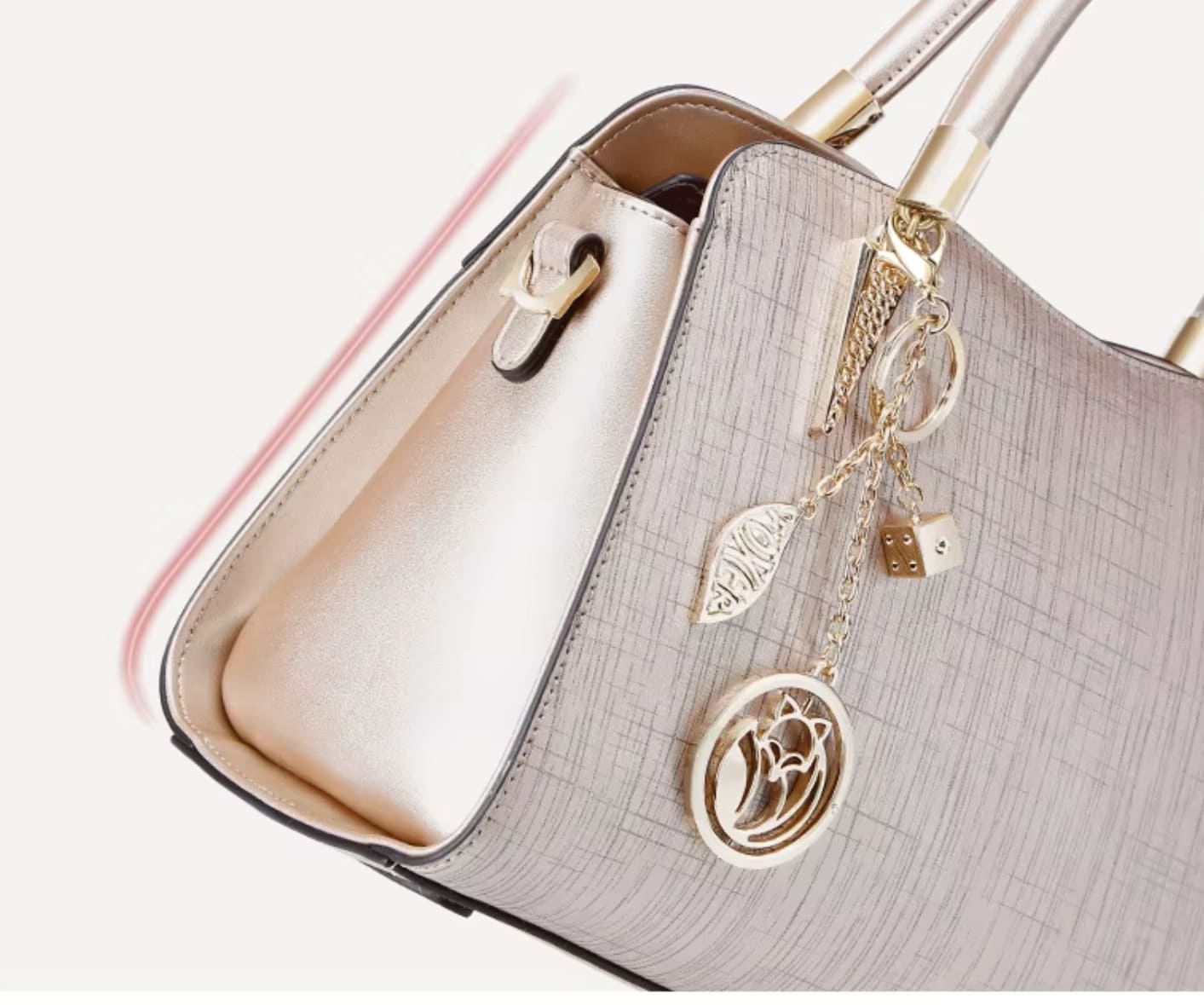 BOLSA FEMININA FOXER FEITA EM COURO GENUÍNO  MODELO  BELLA ROSÊ