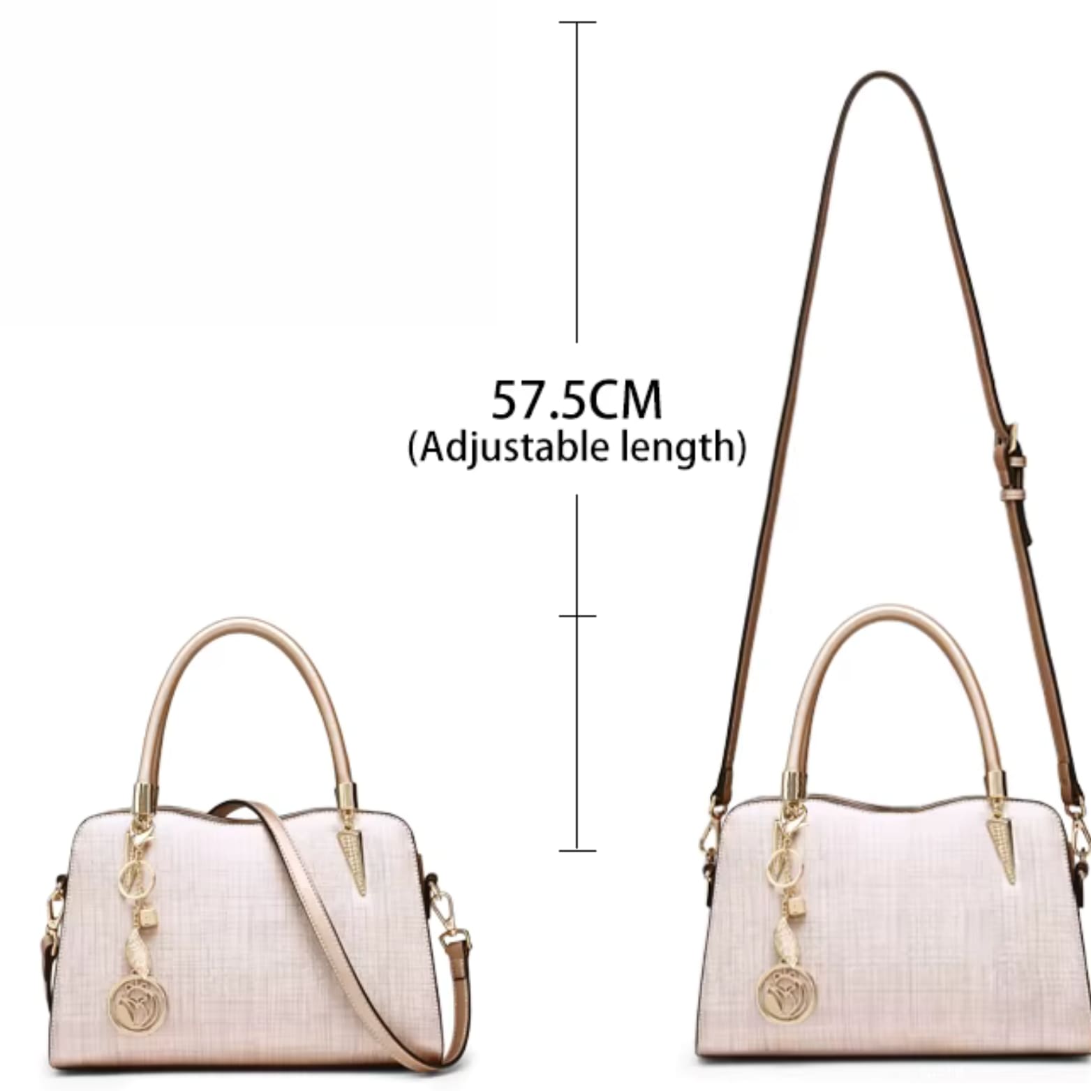 BOLSA FEMININA FOXER FEITA EM COURO GENUÍNO  MODELO  BELLA ROSÊ