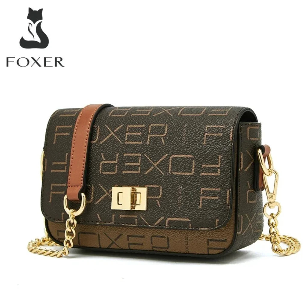 BOLSA FEMININA FOXER FEITA EM COURO REFINADO MODELO MARVEILLE