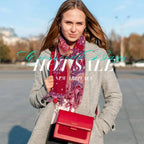 Bolsa Feminina Transversal Foxer Feita em couro Legítimo Modelo SolphRed