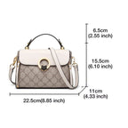 BOLSA FEMININA TRANSVERSAL FOXE FEITA R EM COURO MODELO VINTAGE WHITE