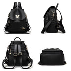 MOCHILA FEMININA SERENA BLACK – LINHA PREMIUM BELLA