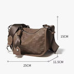 BOLSA FEMININA FOXER  DE OMBRO FEITA EM COURO SPLIT MODELO LUNA TAUPE