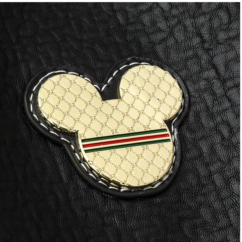 MOCHILA FEMININA FEITA EM COURO REFINADO  MODELO SERENA MICKEY LINHA PREMIUM