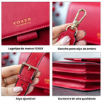 Bolsa Feminina Transversal Foxer Feita em couro Legítimo Modelo SolphRed
