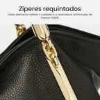 BOLSA FEMININA FOXER FEITA EM COURO GENUÍNO MODELO SAINT-GERMAIN BLACK
