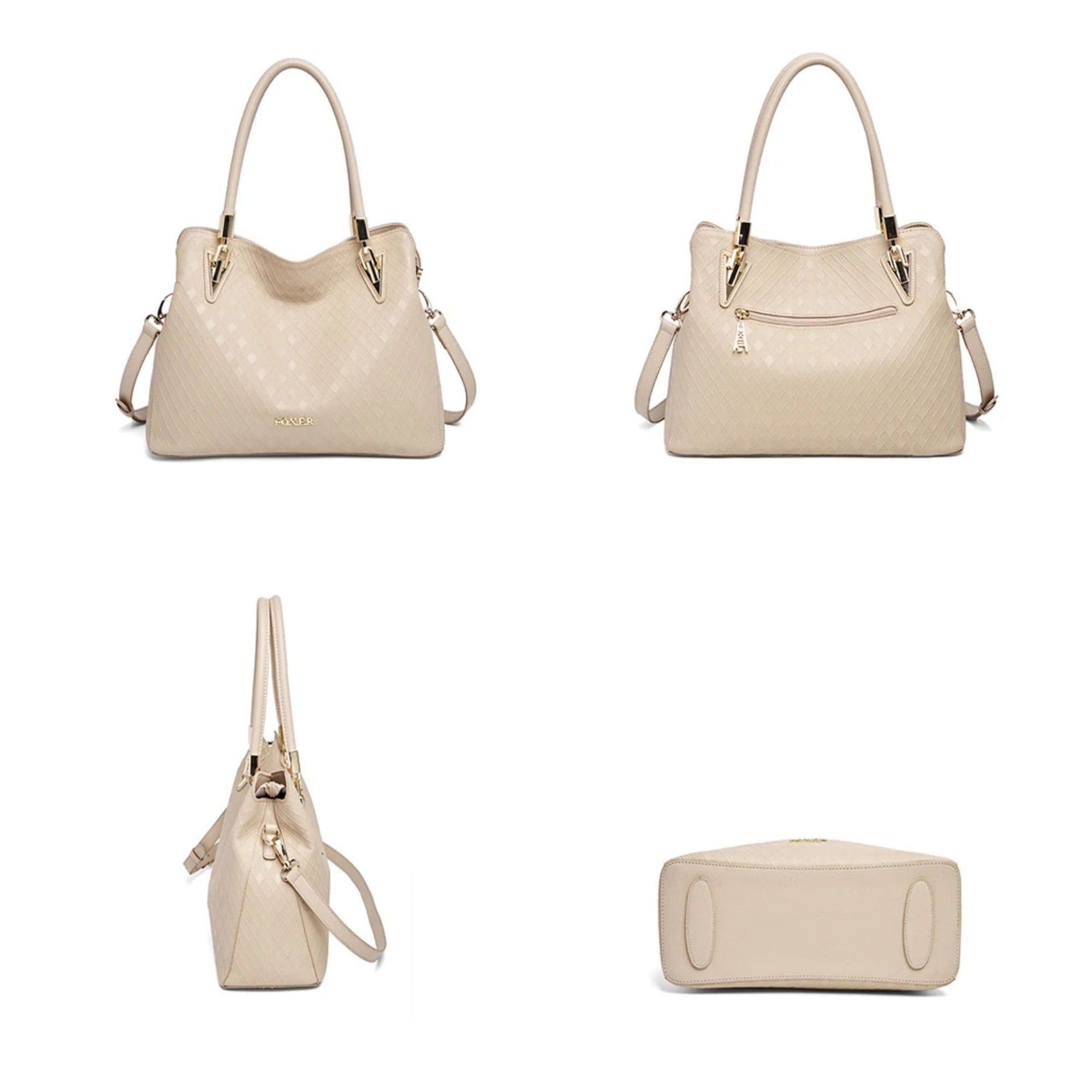 BOLSA FEMININA FOXER FEITA EM COURO GENUÍNO MODELO FOXER MONTAIGNE