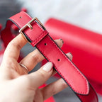 Bolsa Feminina Transversal Foxer Feita em couro Legítimo Modelo SolphRed