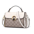 BOLSA FEMININA TRANSVERSAL FOXE FEITA R EM COURO MODELO VINTAGE WHITE