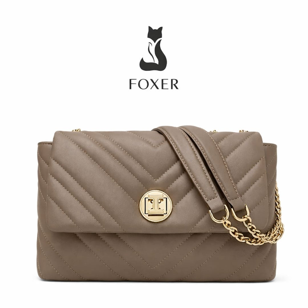 BOLSA FEMININA FOXER FEITA EM COURO GENUÍNO MODELO  CAMILLE PRESTIGE