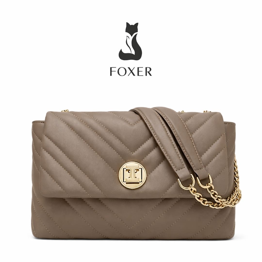 BOLSA FEMININA FOXER FEITA EM COURO GENUÍNO MODELO  CAMILLE PRESTIGE