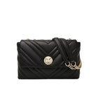 BOLSA FEMININA FOXER MODELO LUXE FLAP BLACK