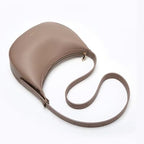 BOLSA FEMININA DE OMBRO FOXER FEITA EM COURO LEGÍTIMO MODELO LUNÉRA BROWN