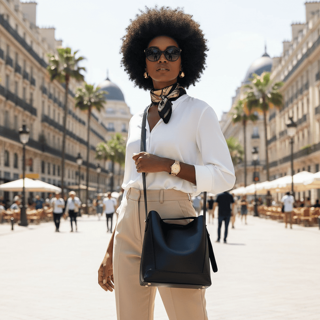 BOLSA FEMININA EM COURO  FOXER MODELO VALENCIA BLACK