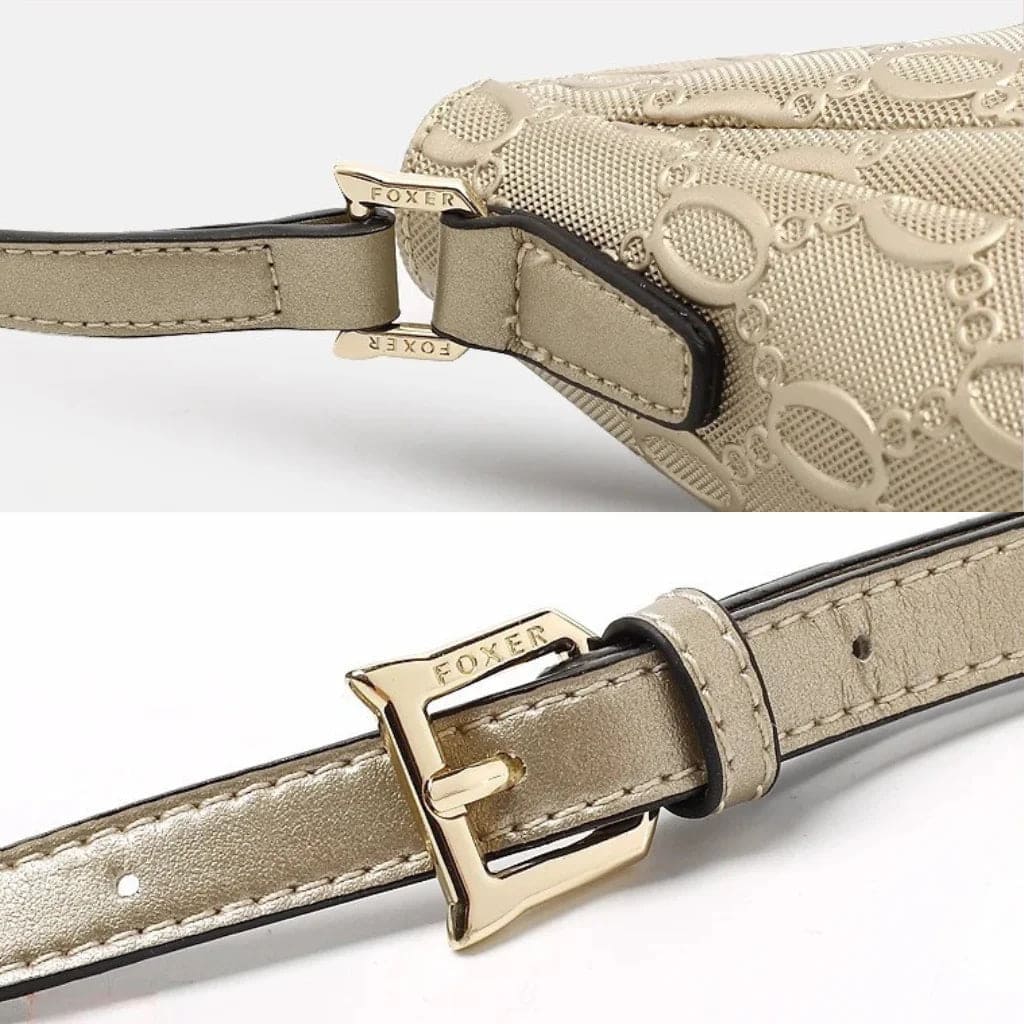 BOLSA FEMININA TRANSVERSAL  FOXER  FEITA EM COURO REFINADO MODELO VARENNA