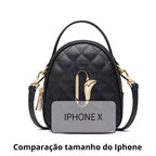 BOLSA FEMININA FOXER FEITA EM COURO MODELO JOLIE BLACK– LINHA PREMIUM