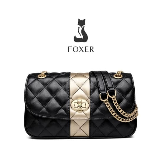 BOLSA FEMININA FOXER FEITA EM COURO GENUÍNO – MODELO BELLA TRELLUXE