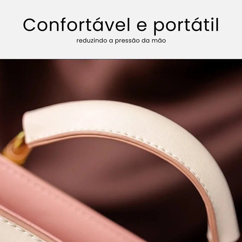 BOLSA FEMIINA EM COURO FOXER MODELO PRESTIGE CABAS WHAIT