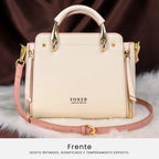 BOLSA FEMIINA EM COURO FOXER MODELO PRESTIGE CABAS WHAIT