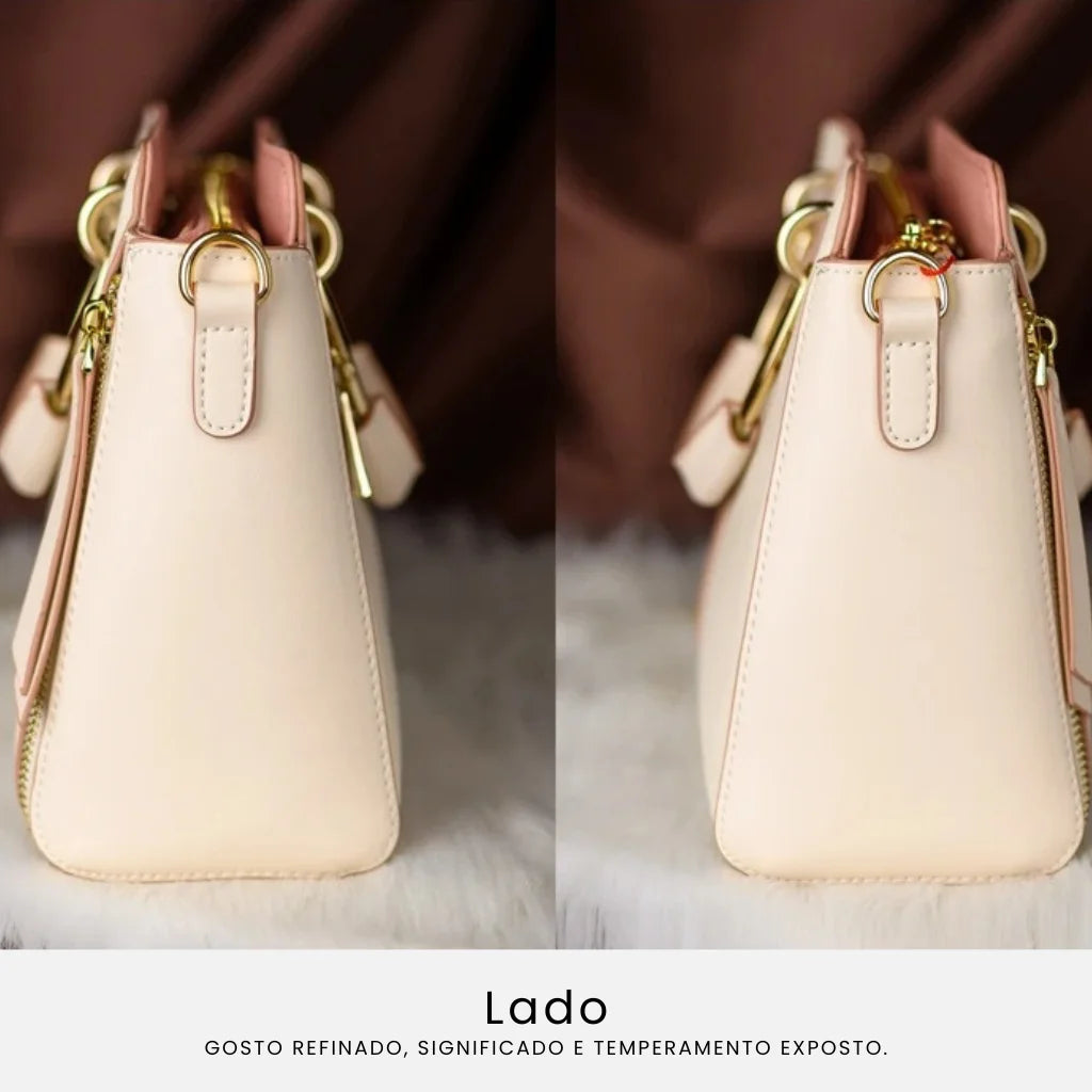 BOLSA FEMIINA EM COURO FOXER MODELO PRESTIGE CABAS WHAIT