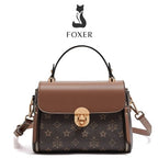 Bolsa Feminina Transversal Foxer Feita Em Couro Legítimo  Modelo Vintage Lux