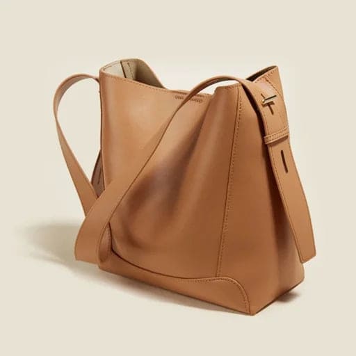 BOLSA FEMININA EM COURO  FOXER MODELO VALENCIA BROWN