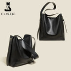 BOLSA FEMININA EM COURO  FOXER MODELO VALENCIA BLACK