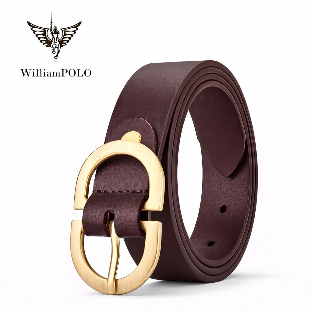 CINTO FEMININO  FEITO EM COURO  LEGÍTIMO MODELO CÉLINEA BLACK – LINHA WILLIAMPOLO