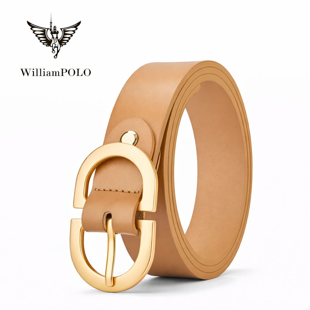 CINTO FEMININO  FEITO EM COURO  LEGÍTIMO MODELO CÉLINEA NUD – LINHA WILLIAMPOLO