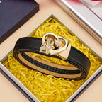 CINTO FEMININO ORIGINAL EM COURO LEGÍTIMO MODELO  VÉLINE BLACK- LINHA WILLIAM POLO