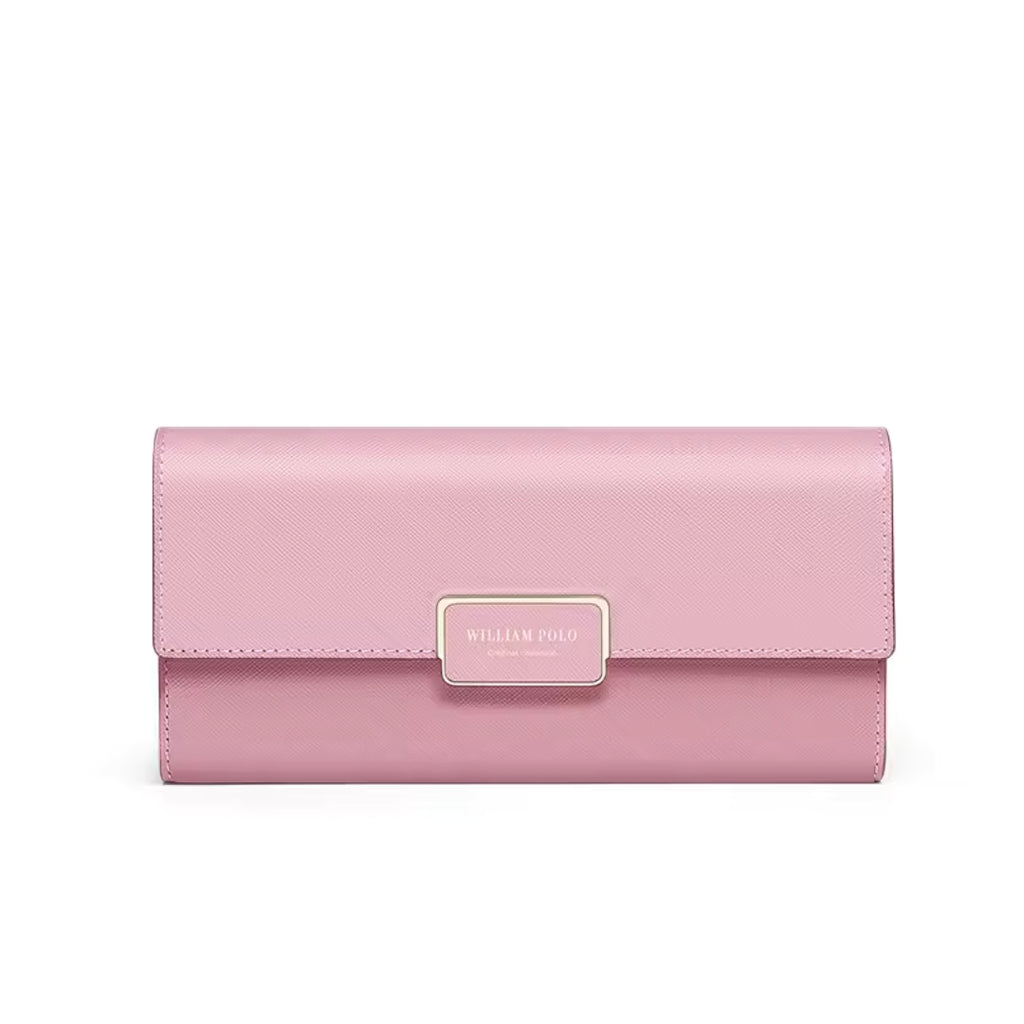 CARTEIRA FEMININA FEITA EM COURO GENUÍNO  MODELO IVORY ÉLÉGANCE- LINHA WILLIAM POLO