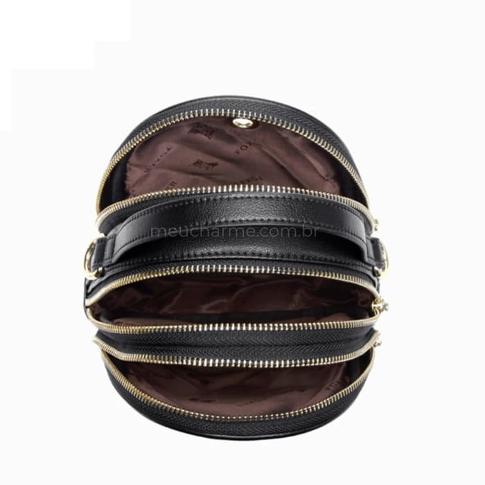 BOLSA FEMININA FOXER FEITA EM COURO MODELO JOLIE BLACK– LINHA PREMIUM