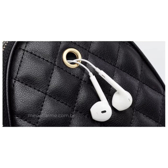 BOLSA FEMININA FOXER FEITA EM COURO MODELO JOLIE BLACK– LINHA PREMIUM