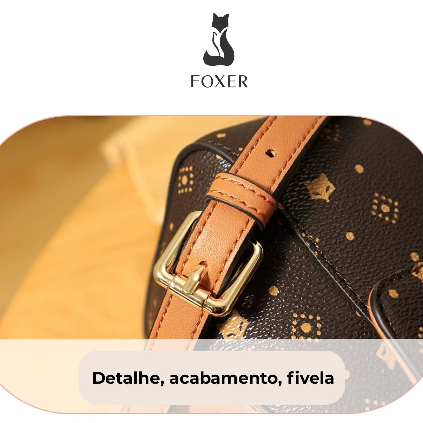 BOLSA DE OMBRO TRANSVERSAL FEMININA FOXER MODELO VELIN