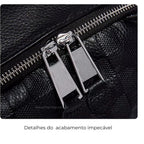 MOCHILA FEMININA FOXER FEITA EM COURO MODELO ÉLÉGANCE BLACK – LINHA PREMIUM