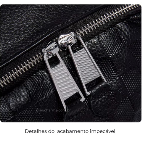 MOCHILA FEMININA FOXER FEITA EM COURO MODELO ÉLÉGANCE BLACK – LINHA PREMIUM