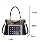 BOLSA FEMININA fOXER FEITA EM COURO GENUÍNO MODELO  BELLA VALLÉE  BLACK