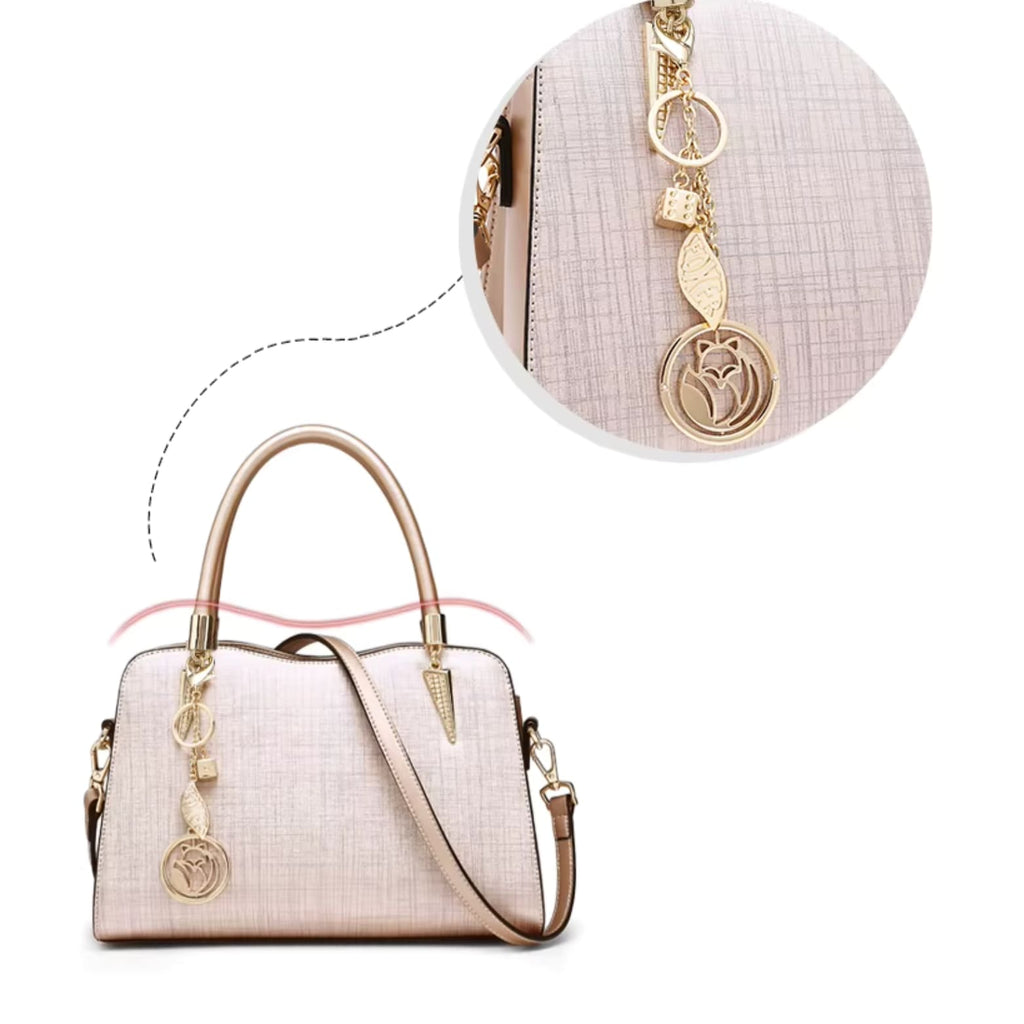 BOLSA FEMININA FOXER FEITA EM COURO GENUÍNO  MODELO  BELLA ROSÊ