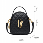 BOLSA FEMININA FOXER FEITA EM COURO MODELO JOLIE BLACK– LINHA PREMIUM
