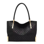 Bolsa Feminina FOXER  feita Em Couro Genuíno Modelo Lux Diamond Black