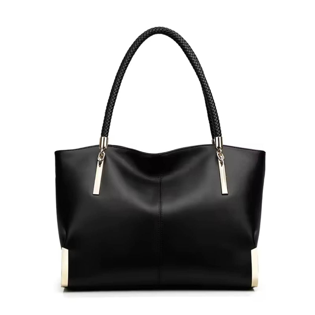 Bolsa Feminina FOXER  feita Em Couro Genuíno Modelo Lux Diamond Black