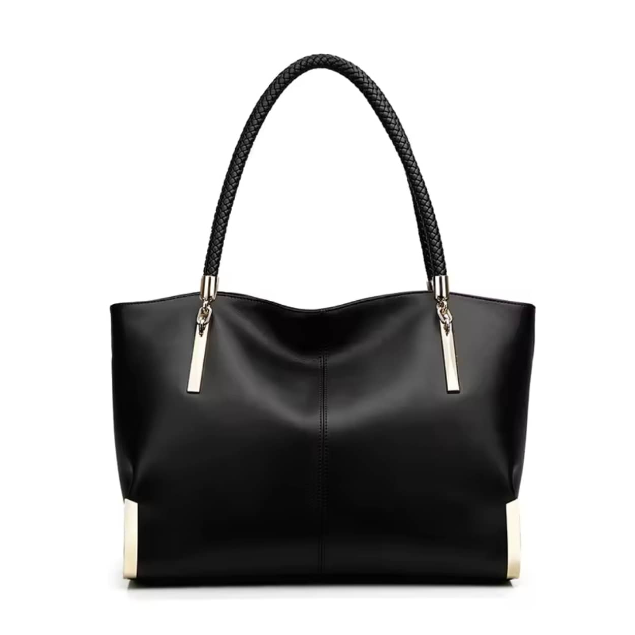 Bolsa Feminina FOXER  feita Em Couro Genuíno Modelo Lux Diamond Black