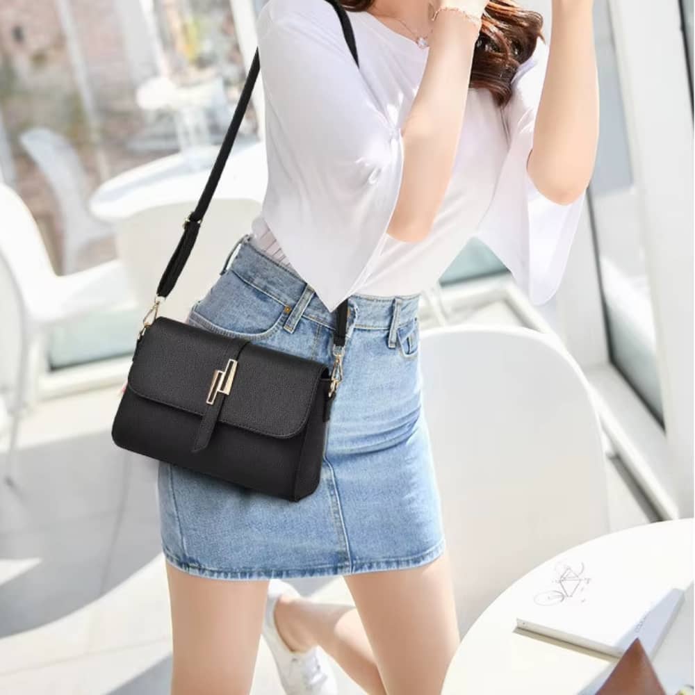 BOLSA FEMININA FOXER  EM COURO BOLSA DE OMBRO MODELO VERONA CROSS