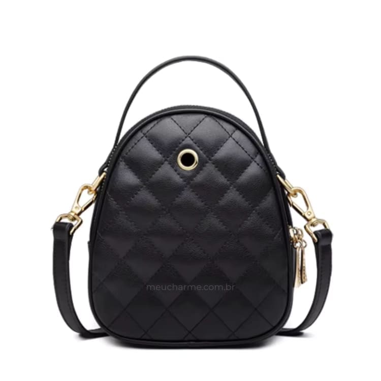 BOLSA FEMININA FOXER FEITA EM COURO MODELO JOLIE BLACK– LINHA PREMIUM