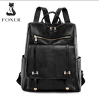 FOXER Brand Fashion Women's Travel Backpack Large Capacity Waterproof Shoulder Bag Casual Female Multi-layer Multifunctional Bag
