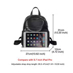 FOXER Women's Split Leather Multi-Function Backpack Lady Vintage Phone Pouch Pack Female School Bags High Quality Travel Bagpack