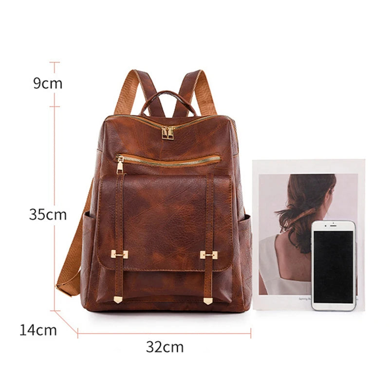 FOXER Brand Fashion Women's Travel Backpack Large Capacity Waterproof Shoulder Bag Casual Female Multi-layer Multifunctional Bag